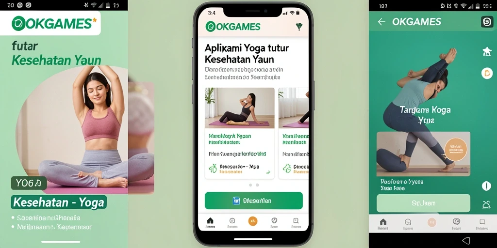 Antarmuka <strong>OKGAMES</strong> yang menarik dan fungsional untuk latihan Yoga.