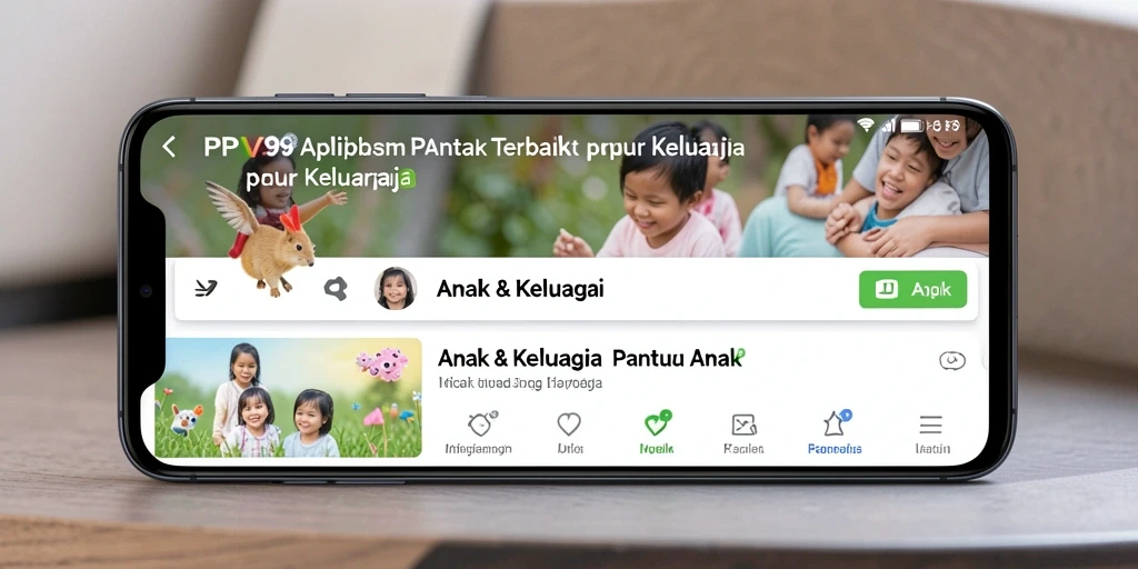 Antarmuka PPV99 yang intuitif menampilkan fitur Pantau Anak dengan jelas.